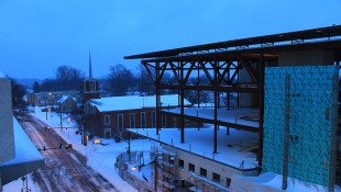Silver Spring Library in Snow