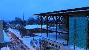 Silver Spring Library in Snow