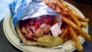 Chicken Souvlaki Platter